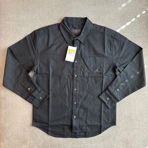 Air Jordan Nike Men's Essential Statement Button Down Black Size S [FV7446-010]